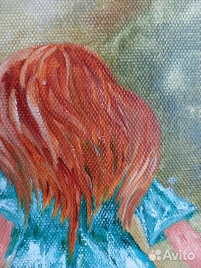 Картина маслом на холсте. 40х 50. Бегущая вдаль