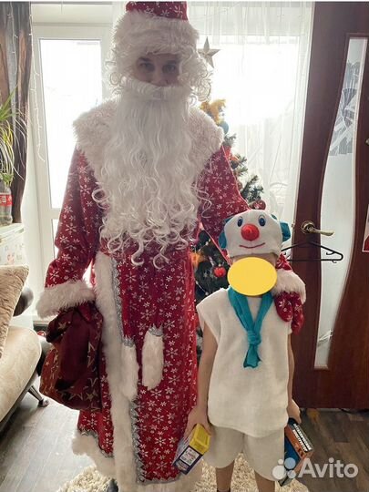 Костюм снеговика, карнавальный костюм