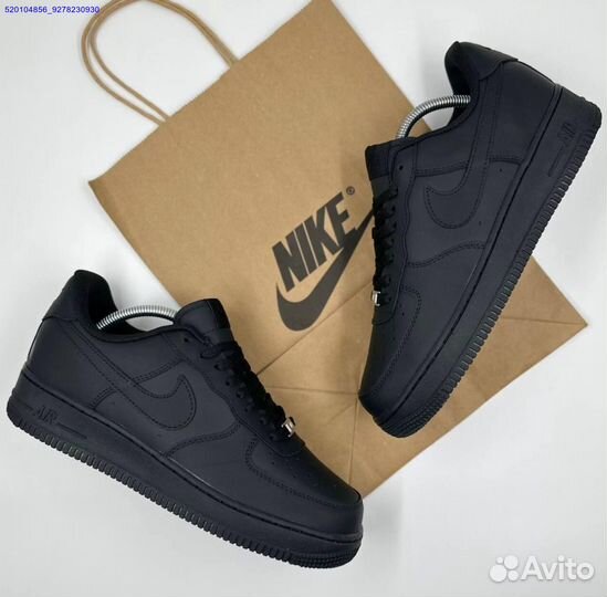 Кроссовки Nike Air Force Low Black (Арт.55730)