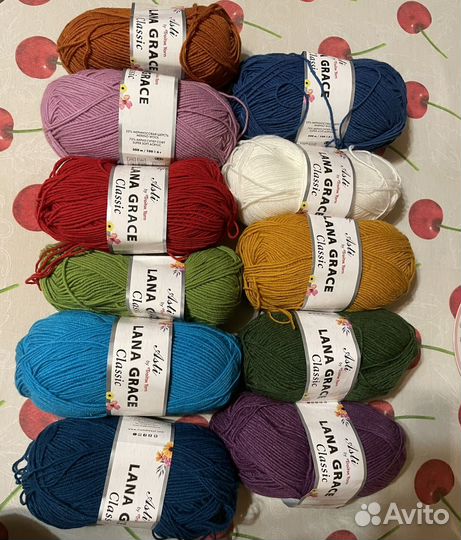 Пряжа шерсть/акрил лот