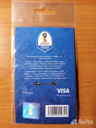 Значки круглые футбол 2018 Россия фифа кубок