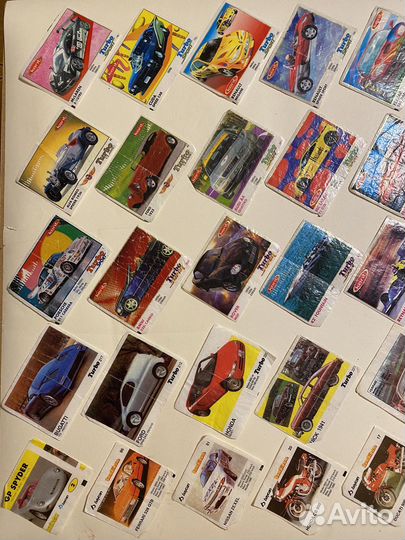 Вкладыши от жвачек 90 х (54 штуки)