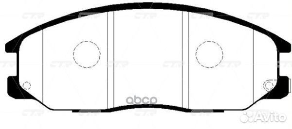 Колодки тормозные передние GK0563 CTR