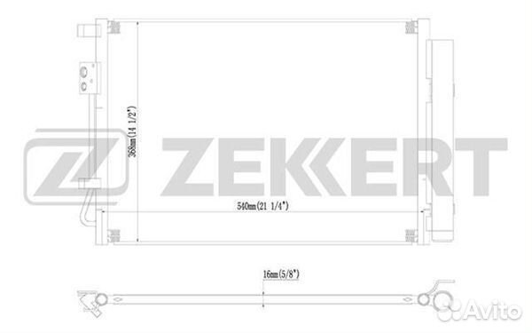 Радиатор кондиц Accent Rio 11