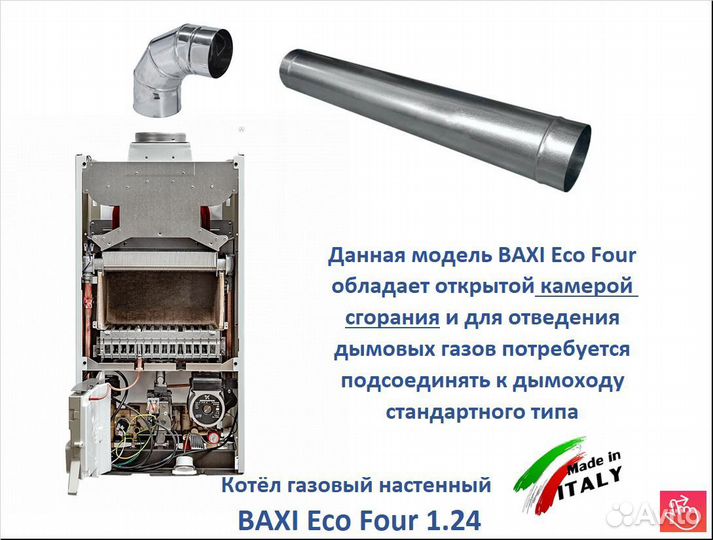 Газовый котел Baxi Eco Four 1.24 атмо