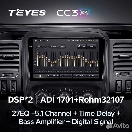 Магнитола Teyes CC3 2K 6/128 Renault Trafic 3