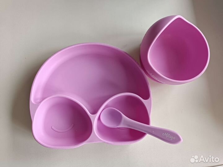 Набор силиконовой посуды для детей