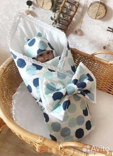 Конверт на выписку для мальчика тонкий демисезон