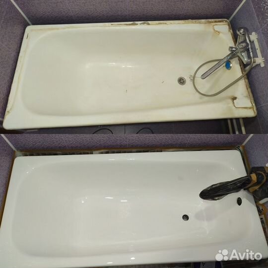 Реставрация ванн жидким акрилом. Качество