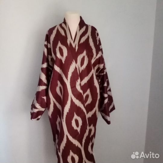 Узбекский халат из иката. Узбекский чапан