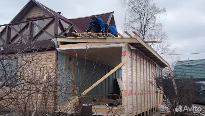 Пристройки веранды кровельные работы сайдинг