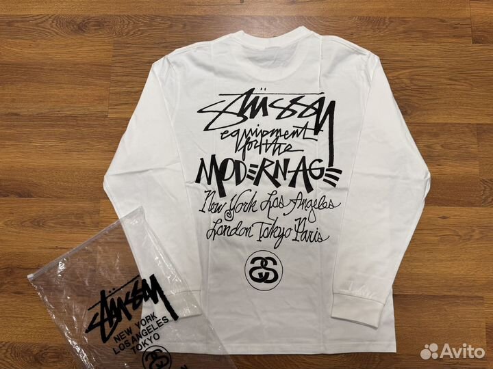 Лонгслив Stussy Modernage белый