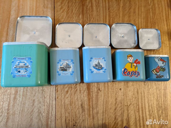 Алюминиевые контейнеры для сыпучих продуктов СССР