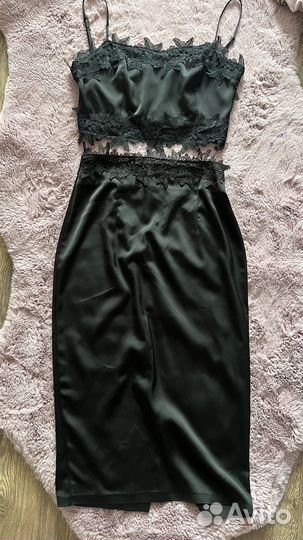 Вечернее платье комплект топ юбка