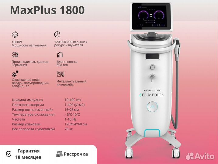 Диодный лазер MaxPlus 1800w Премиум-Класса 2023г