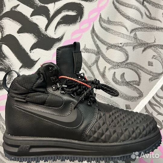 Кроссовки Nike lunar force 1 duckboot черные