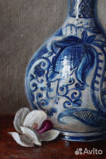 Картина маслом на холсте цветы 