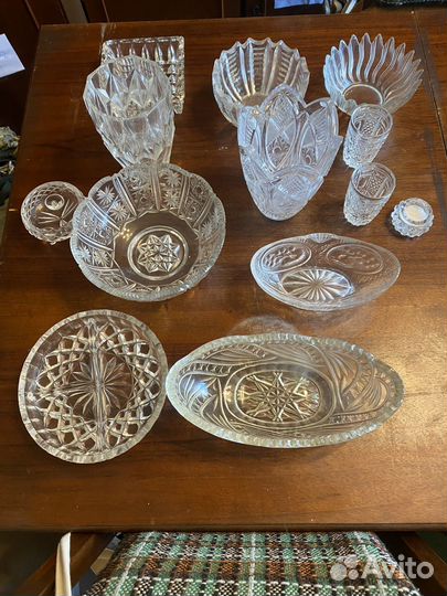 Хрустальная посуда 48 шт