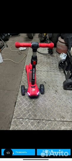 Самокат трехколесный kreiss с турбиной