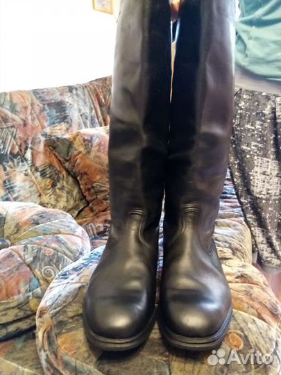 Сапоги офицерские хромовые 41размера кожаные