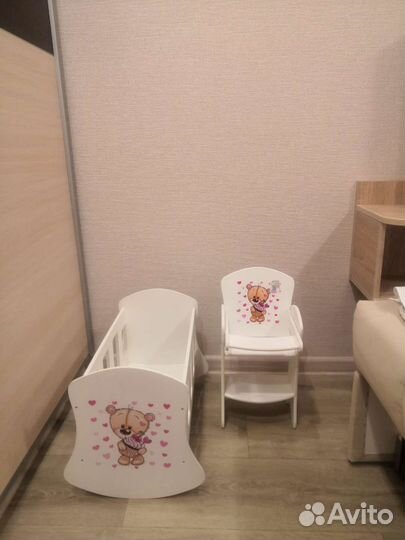 Мебель для кукол, набор из дерева