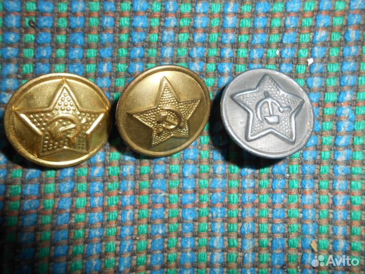 Советские ввс Латунь-пуговицы, эмблемы на петлички