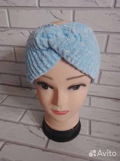 Плюшевая повязка на голову