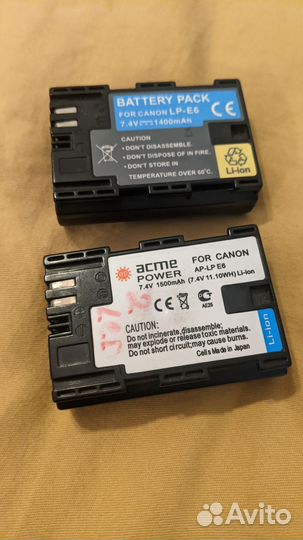 Батарейка донор canon lpe6