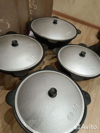 Узбекский чугунный казан 16л, 12л, 10л, 8л