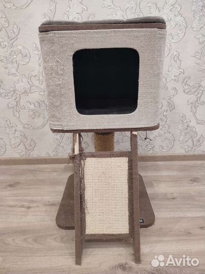 Когтеточка домик для кошки бу