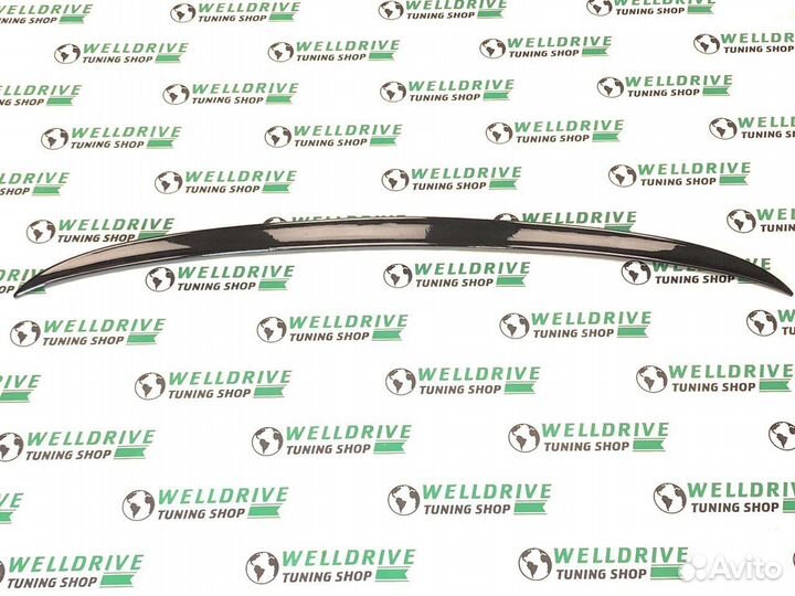 Cпойлер BMW 5 G30 М стиль черный глянец тюнинг