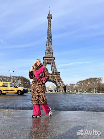 Искусственная леопардовая шуба