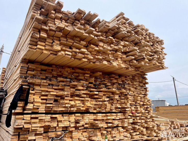 Доска обрезная 40х200х6000мм 1 сорт ГОСТ