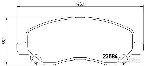 P54030 Колодки тормозные дисковые перед