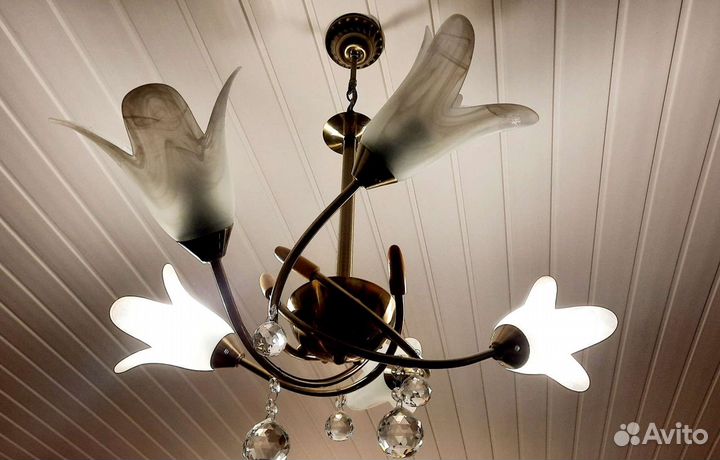 Люстра потолочная италия бу