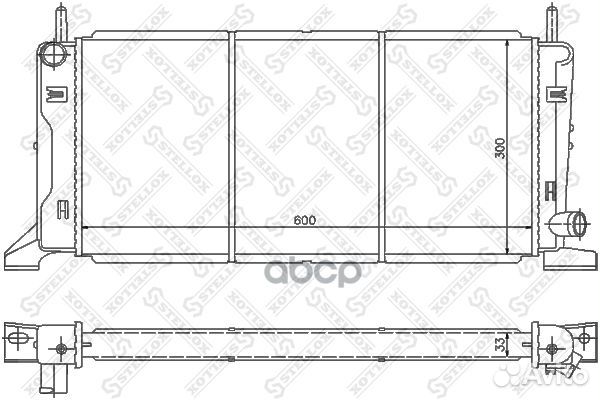 10-25086-SX радиатор системы охлаждения Ford E