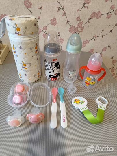 Бутылочки, пустышки