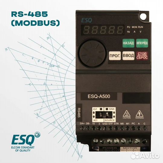 Частотный преобразователь ESQ-A500 0.75 кВт 380В