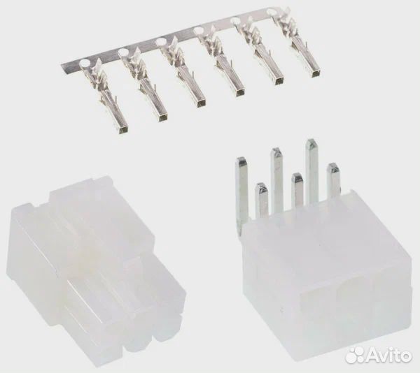 Разъём 6pin папа / мама / шлейф коса блока питания