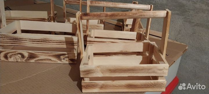 Ящик деревянный подарочный