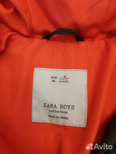 Пуховик для мальчика Zara, 110 см