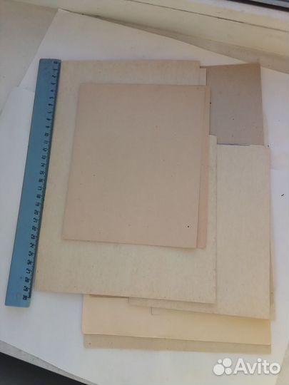 Цветная и бархатная бумага СССР, набор