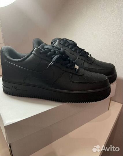 Кроссовки Nike air force 1 low black оригинал