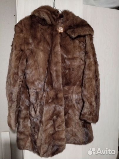Шуба норковая с капюшоном 50 52 размер