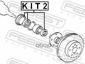 Сальник ступичный ремкомплект 50.4X68.05X7.6X12.8