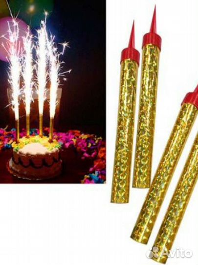 Настольный фонтан для торта фейерверк 8шт