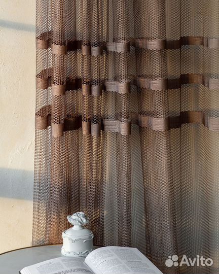 Тюль Фрида Капучино