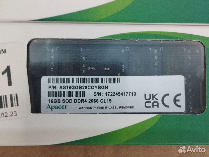 Ddr4 Apacer для ноутбука 8Gb/16Gb Новые