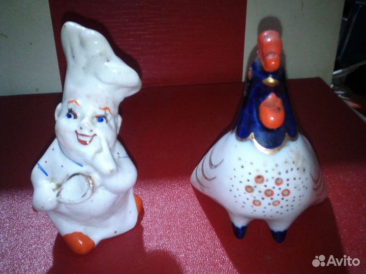 Петушок и поваренок фарфор