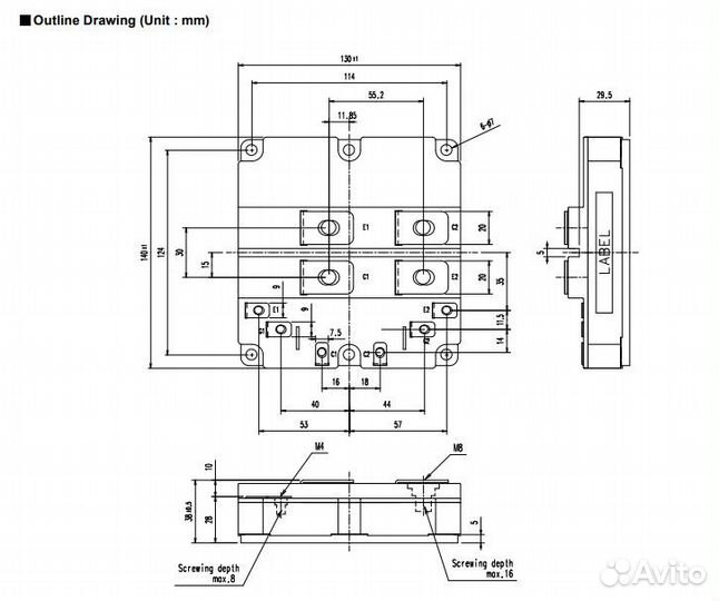 2MBI1200VT-170E модуль IGBT